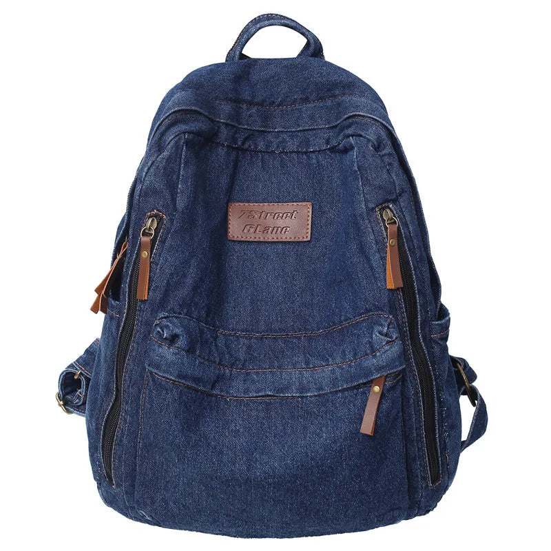 High-Quality Denim Ladies Backpacks | New Women Schoolbags | 2023 Spring Youth Laptop Backpacks | Travel Bag Mochilas De Mujer ShopOnlyDeal