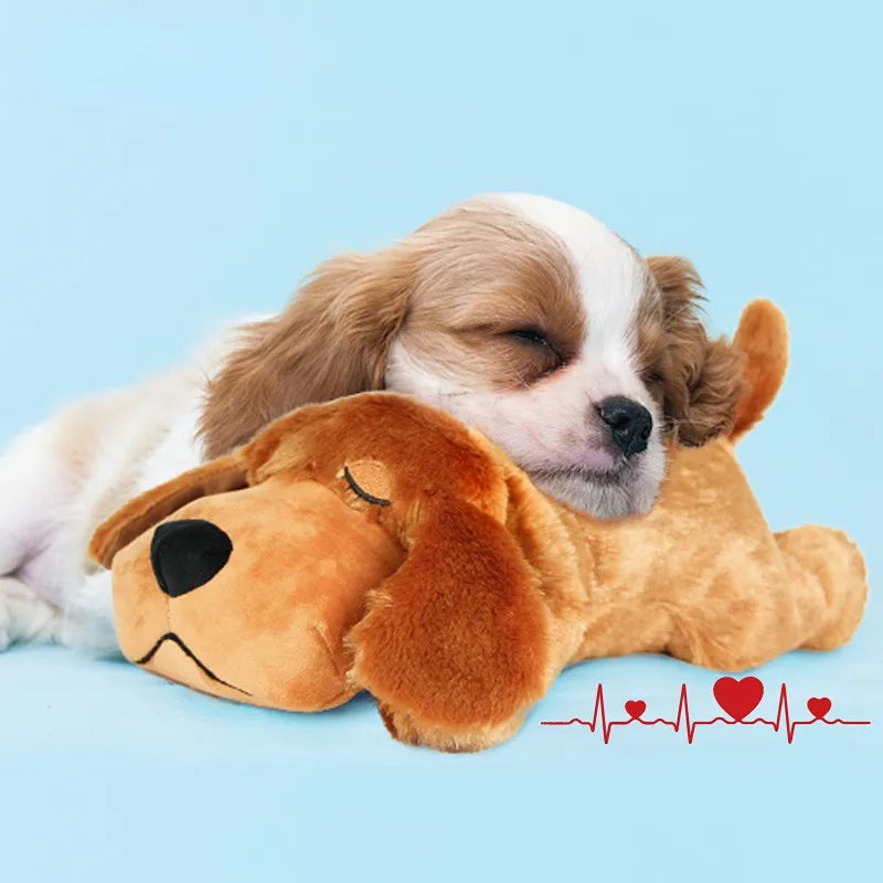 Pet Heartbeat Puppy Behavioral Training Dog Plush Pet Comfortable Snuggle Anxiety Relief Sleep Aid Doll Durable Drop Ship ShopOnlyDeal