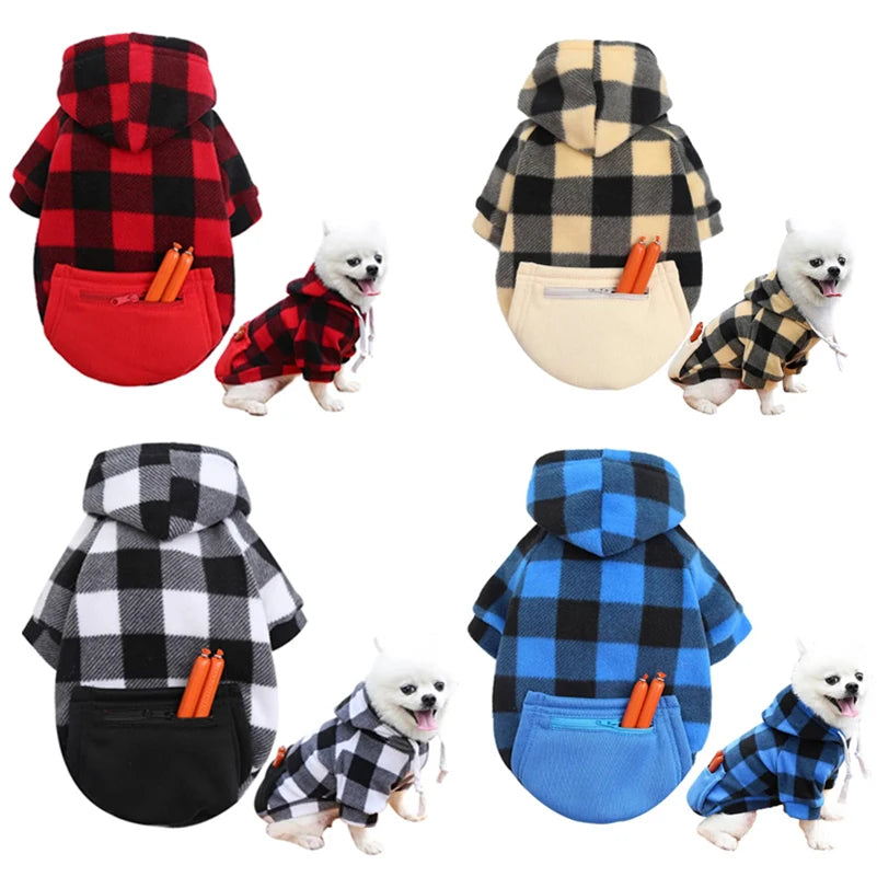 Winter Warm Pet Dog Clothes Coat with Pocket Big Doggy Hoodie for Small Medium Dogs Large Chihuahua Pomeranian Jackets Costume ShopOnlyDeal