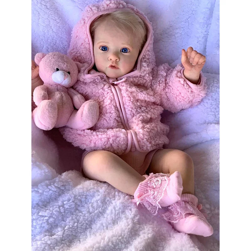 60CM Ayana Reborn Toddler Newborn Doll Reborn Baby Doll Lifelike Soft Touch 3D Skin Art Doll with Hand Root Hair ShopOnlyDeal