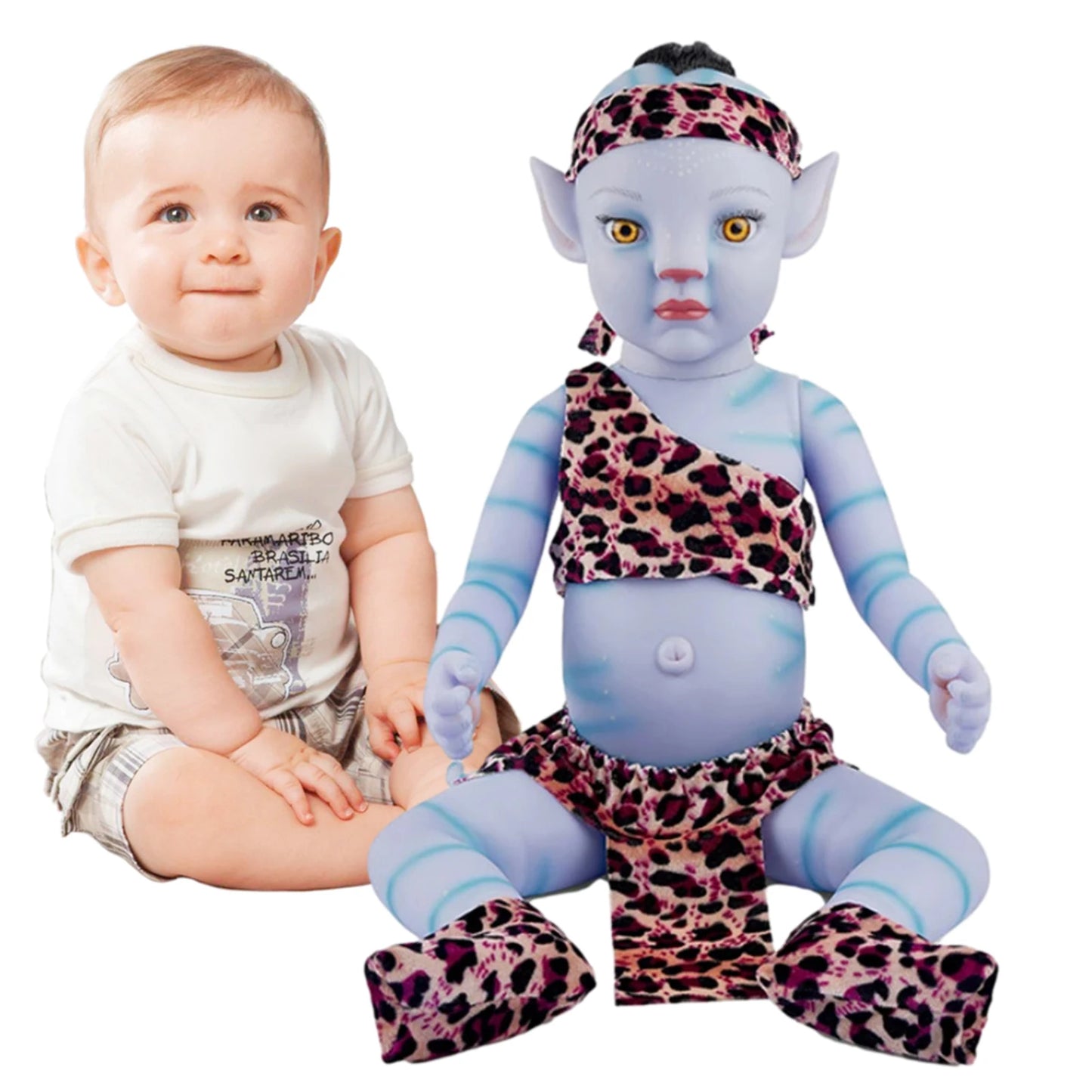 New Luminous Avatar Reborn Doll Kids Toys Lifelike Rebirth Baby Doll Kids Room Decoration Accessories Boys Girls Birthdays Gift ShopOnlyDeal