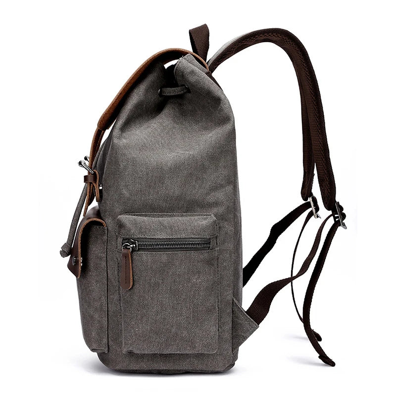 Men's Vintage Canvas Backpack | Large Capacity School Bag and Travel Laptop Backpack | Durable and Stylish Men's Bag for All Occasions ShopOnlyDeal