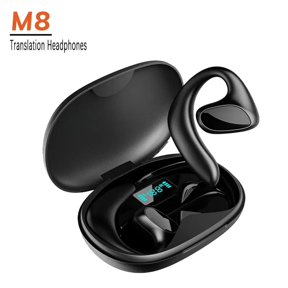 Newest Bluetooth 5.1 Translation Headphones 144 Languages Instant Translate Smart Voice Wireless Music Earphones Translator 2024 ShopOnlyDeal