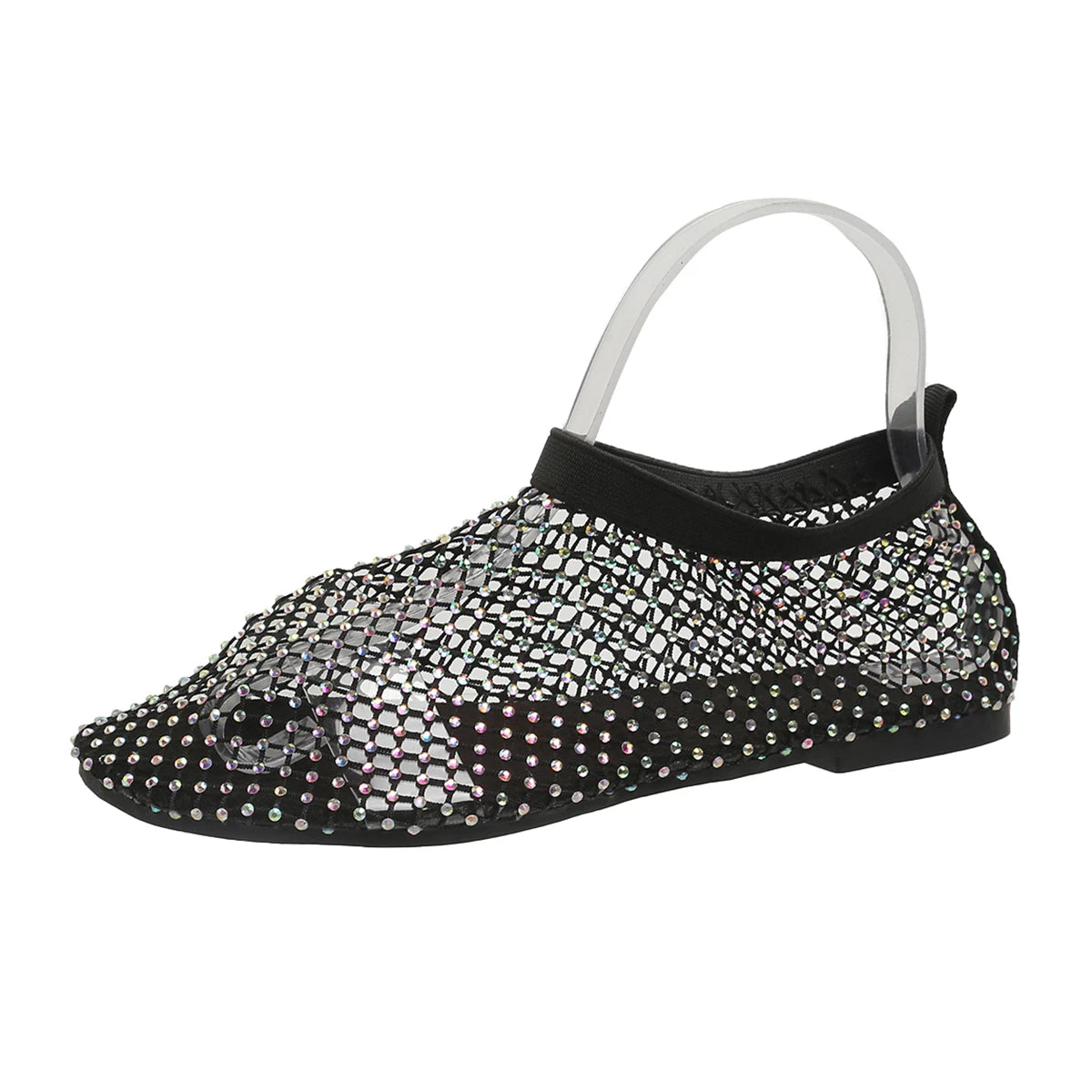 Women's Luxury Brand Round Toe Flat Bottom Sandals | Summer Hollow Short Boots | Water Diamond Sexy Flat Bottom Shoes ShopOnlyDeal