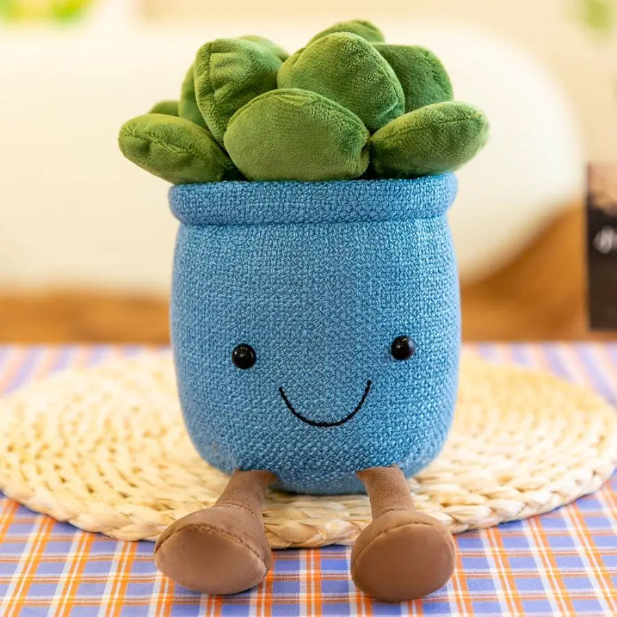 Lifelike Tulip Succulent Plants Plush Stuffed Toys Soft Home Decor Doll Creative Potted Flowers Pillow for Kids Birthday Gift ShopOnlyDeal