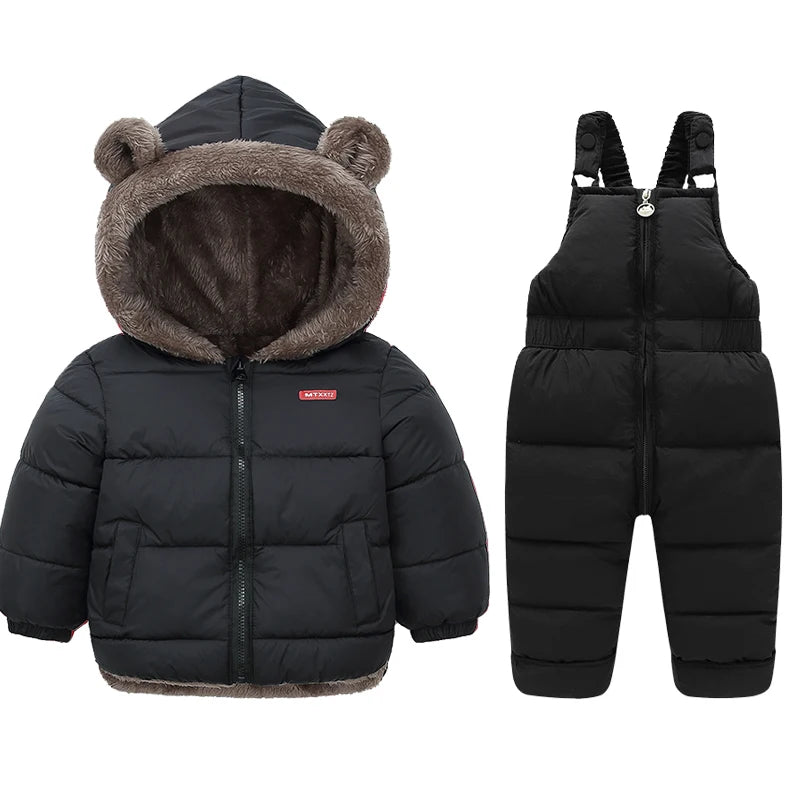 Winter Children Clothing Sets Lamb Fleece Coats + Down Pants Baby Thicken Warm 2Pcs Suit Kids Clothes Boys Girls Fashion Jackets ShopOnlyDeal