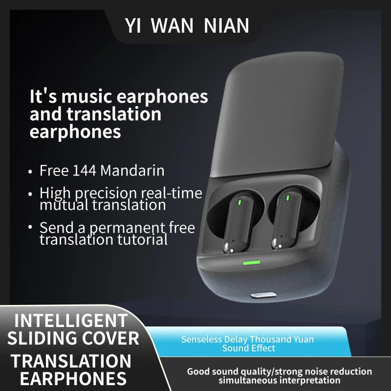 Translation Earbuds Wireless Business Headphones 138 Multiple Languages Bluetooth Offline Translation Headphones Going Abroad ShopOnlyDeal