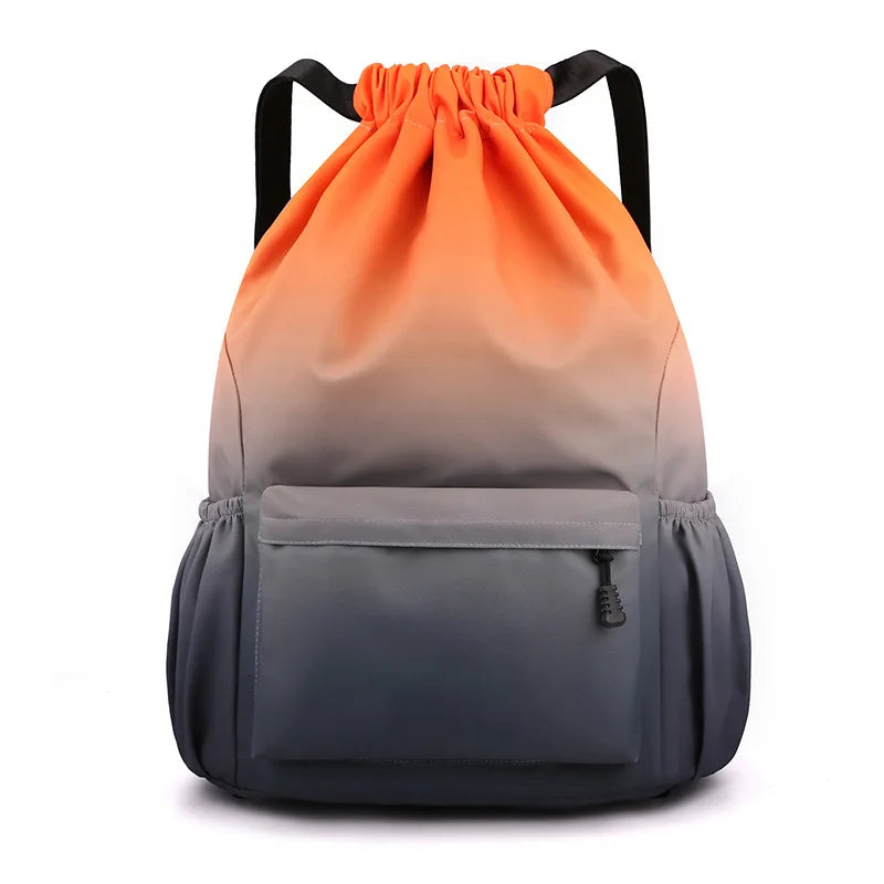 Drawstring Bag Backpack Large Capacity Men's and Women's Sports Drawstring Bag Portable Leisure Bag Fitness Outing ShopOnlyDeal