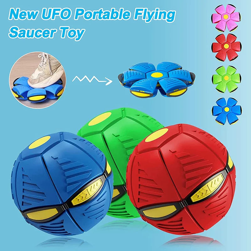 Dog Toys Magic Funny Pet Toy | Flying Saucer Outdoor Dog Training Toy | Pelota Perro Dogs Accessories | Futurism Saucer Ball ShopOnlyDeal