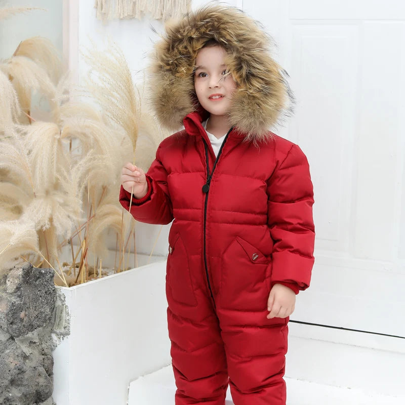 Winter children's one-piece down jacket boys waterproof thickened down jacket girls wash-free warm jacket 2-6 years old ShopOnlyDeal