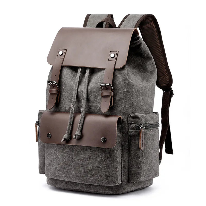 Men's Vintage Canvas Backpack | Large Capacity School Bag and Travel Laptop Backpack | Durable and Stylish Men's Bag for All Occasions ShopOnlyDeal