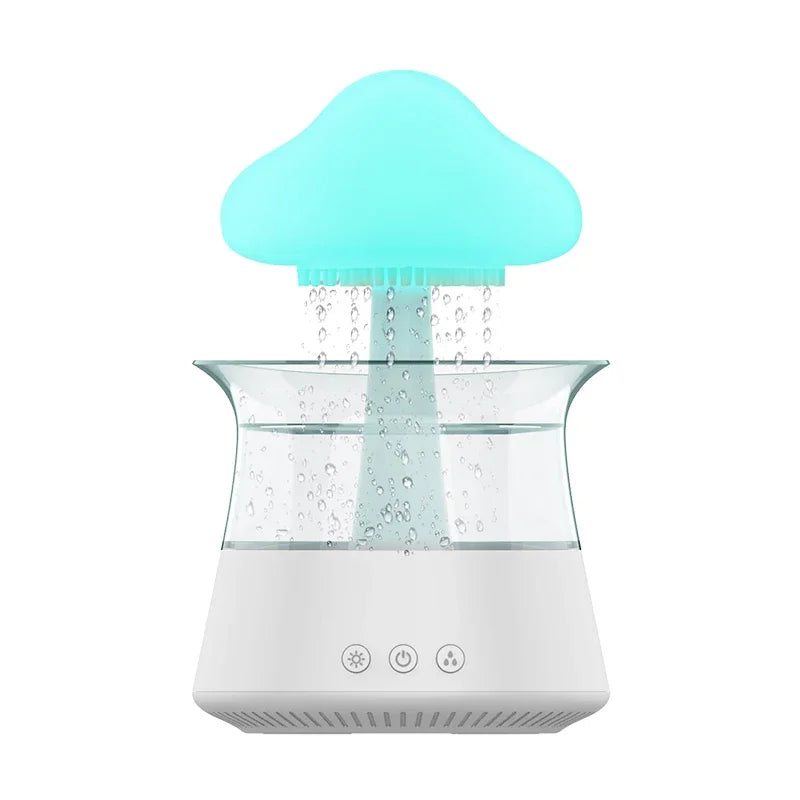 Rain Cloud Electric Air Humidifier 300ml Aroma Diffuser Zen Rain Water Drops Colorful Night Light Humidifier for Home Gift ShopOnlyDeal