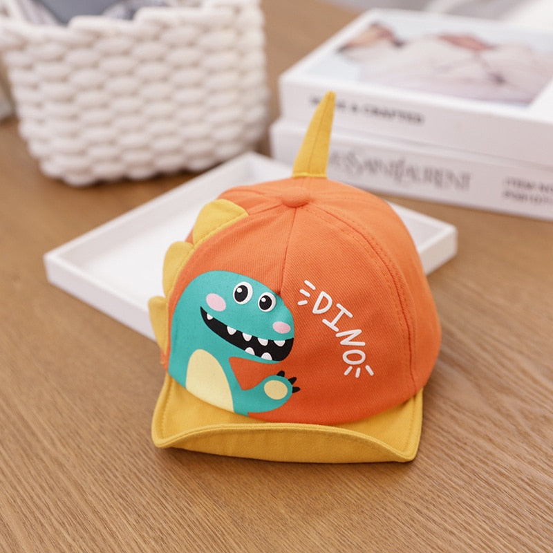 Cartoon Dinosaur Children Baseball Cap Cute Animal Kids Sun Hat Spring Corduroy Outdoor Boys Girls Peaked Caps Bonnet Gorras ShopOnlyDeal