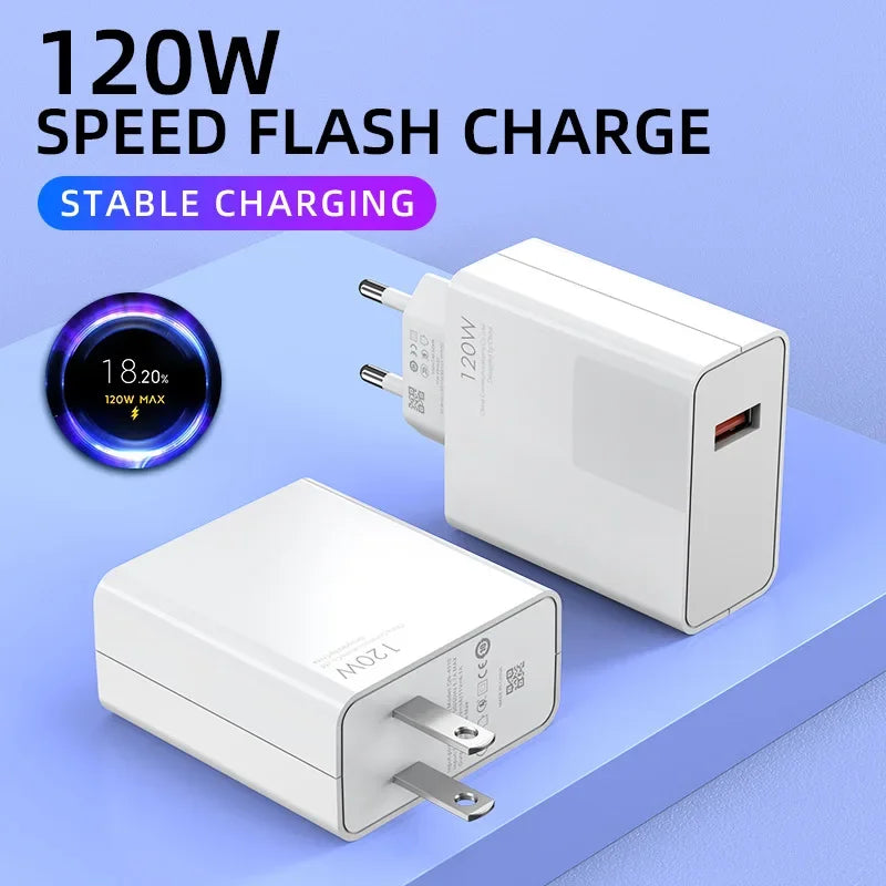 Original 120W Ultra Fast Charger For Xiaomi 14 13 12 11 Redmi Note 11T 12T 13 Pro POCO X4 X5 6A Type-C USB Turbo Charging Cable ShopOnlyDeal