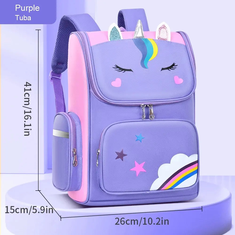 Children's Elementary School Students Schoolbag Girls | Grades 1-6, Ages 6-12 | Shoulders Backpack Cute Waterproof Light ShopOnlyDeal