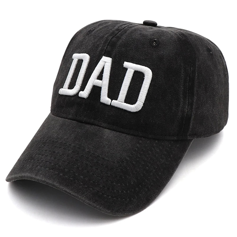 Mom And Dad Hats Fathers Day Mom Dad Gifts Hat Embroidered Adjustable Outdoor Black Baseball Caps For Couples Parents ShopOnlyDeal