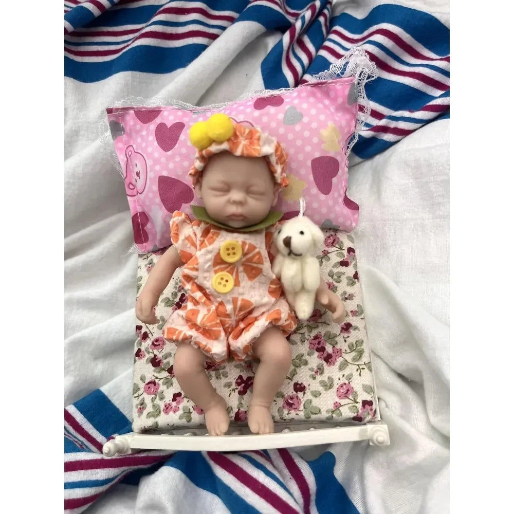 6-Inch Full Body Silicone Reborn Baby Doll | Realistic Newborn Mini Doll with Clothes ShopOnlyDeal