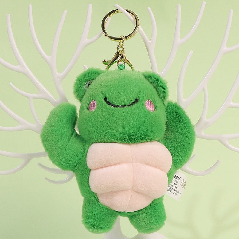 Kawaii Muscular Animal Plush Doll Toy 13cm Cute Panda Rabbit Frog Plushie Keychain Bags Pendant Decoration Kids Best Christmas Gifts ShopOnlyDeal