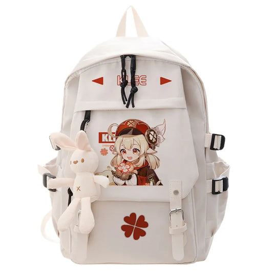Genshin Impact Backpack Anime Cosplay Students School Bag Klee Cartoon Bookbag Laptop Travel Rucksack Outdoor Boys Girls Gifts ShopOnlyDeal