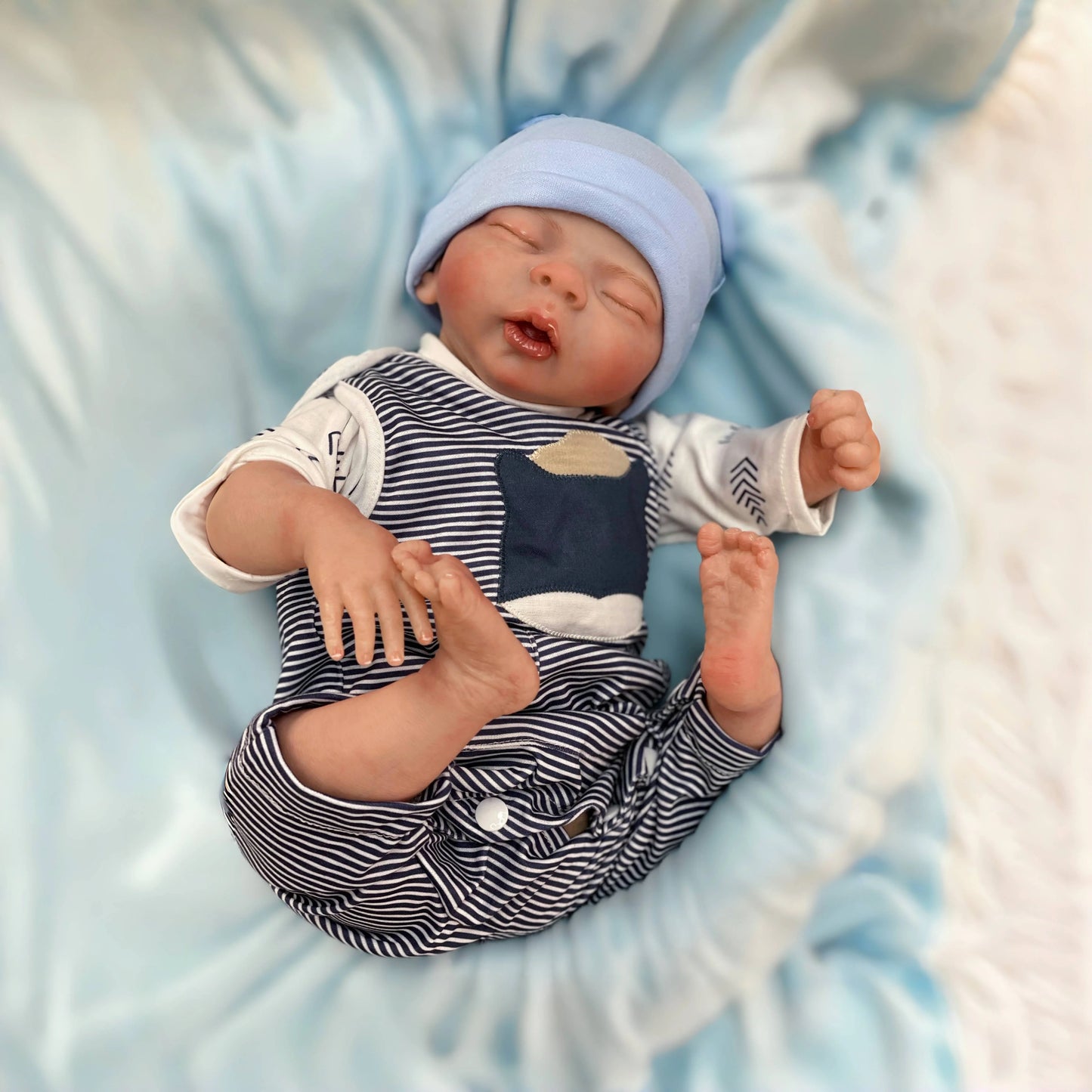 50CM Bebé Reborn Dolls With Realistic Skin Wrinkles Sleeping Painted Adorable Newborn Baby Soft Vinyl Reborn Doll Toys ShopOnlyDeal