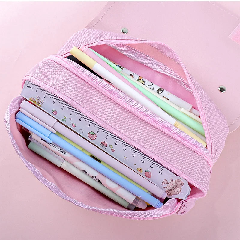 3D Kawaii Pencil Case Girls Decompression Pen Pouch Cute Waterproof School Supplies Aesthetic Organizer Box  Korean Stationery ShopOnlyDeal