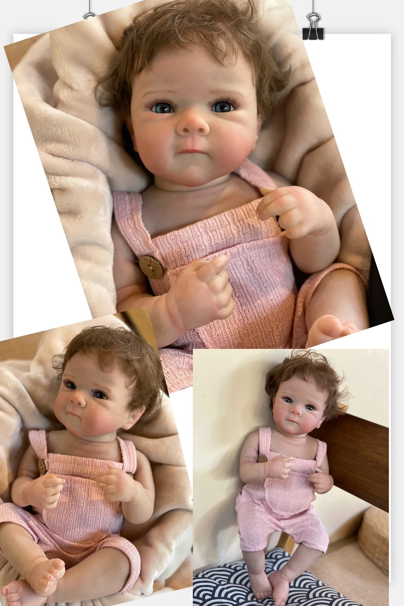 50cm Washable Bettie Reborn Baby Girl With Rooted Hair Full Body Vinyl Painted Skin Visible Veins Lifelike Newborn Baby Doll ShopOnlyDeal