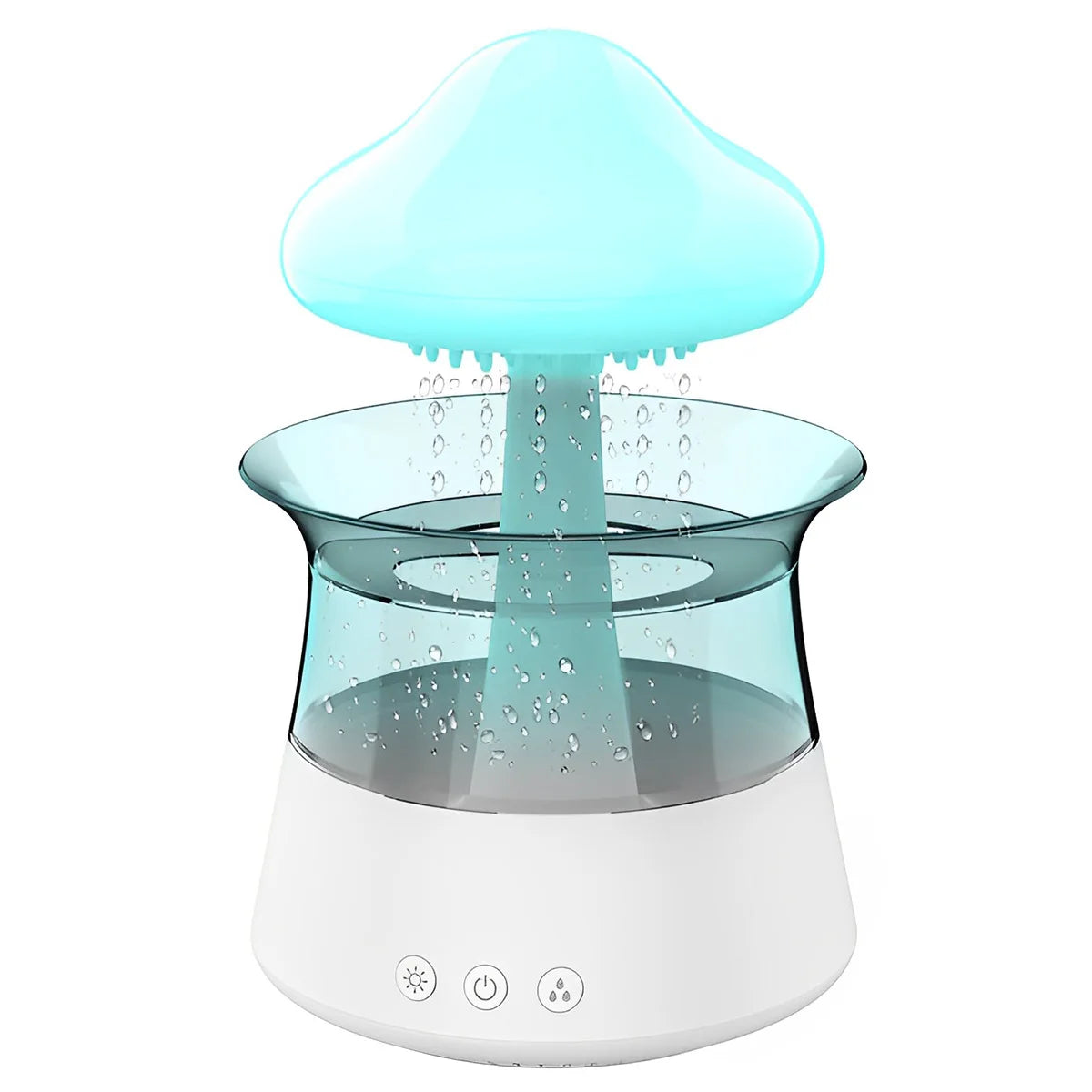 300/450ml 7 Colours Lights Cloud Rain Humidifier Raindrop Humidifier Multifunctional Aroma Diffuser Humidifier for Desk Bedside ShopOnlyDeal