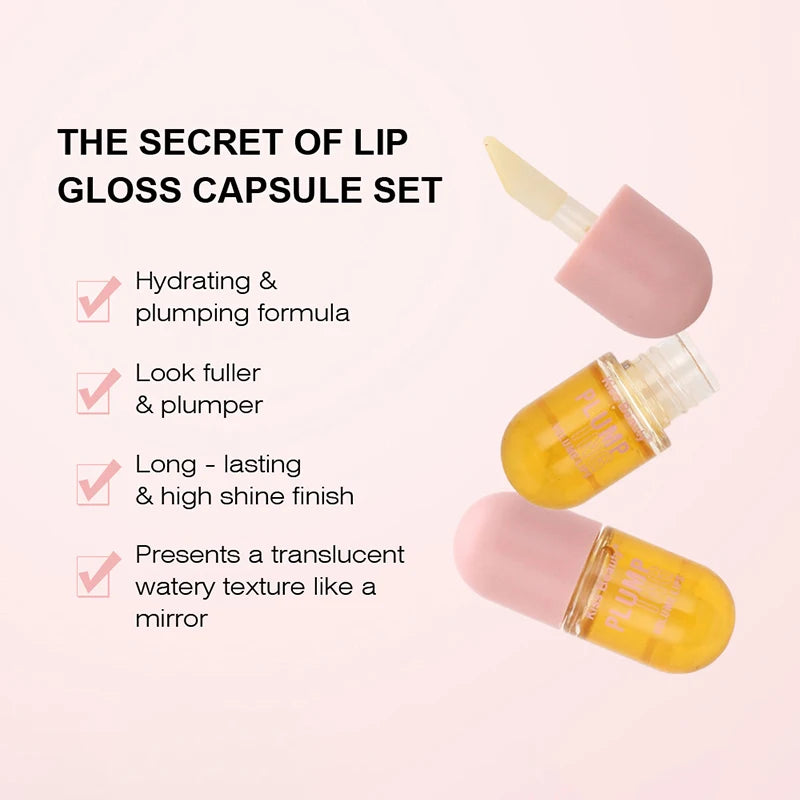 Long Lasting Lip Plumper Oil | Instant Lip Sleeping Mask | Lip Serum with Collagen | Volume Increasing Lip Oil Gloss | Sexy Cosmetic New ShopOnlyDeal