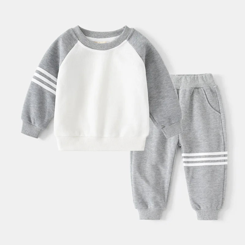 Children's Clothes Set | Colorful Kids Boys Two-Piece Tracksuit | Casual Outfits for Spring & Autumn ShopOnlyDeal