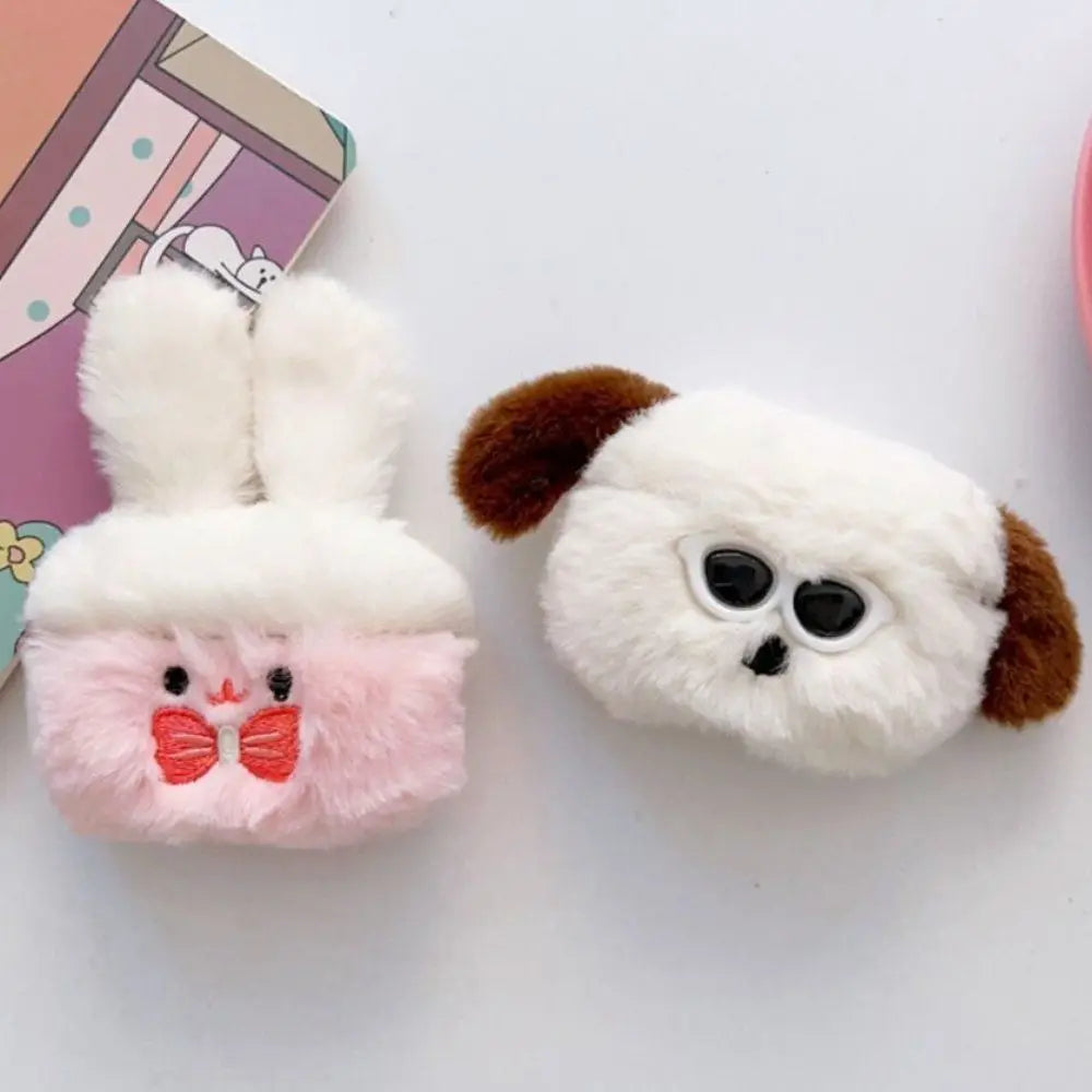 Plush Headphones Cases for Airpods 1 2 3/Pro 1 2 Fluffy Rabbit Dog Earphone Cover Lovely Wireless Charging Box Protective Cover ShopOnlyDeal