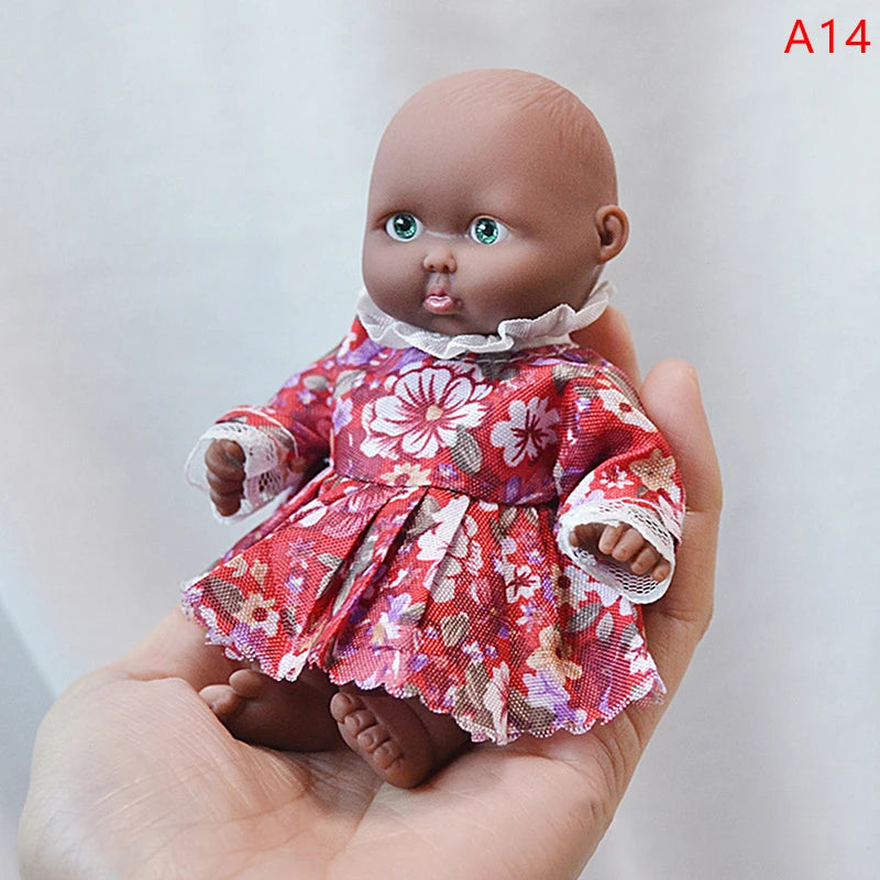 Reborn Dolls Baby Reborn Silicone Reborn Baby Doll 12cm Palm Dolls Pajamas Dress Simulation Baby Reborn Baby Doll Toys ShopOnlyDeal