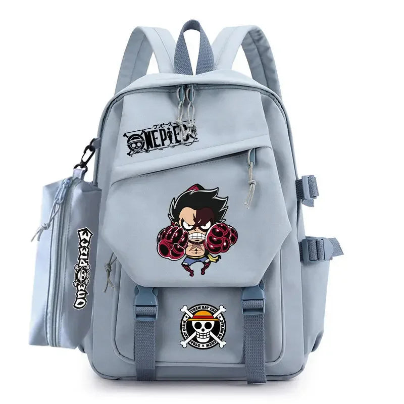 Animated One Piece Luffy schoolbag primary school junior high school male trend large capacity backpack children backpack gift ShopOnlyDeal