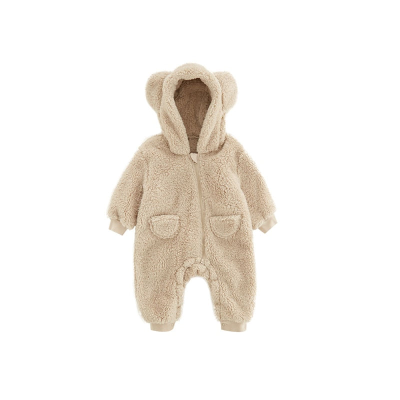 0-2Y Newborn Baby Rompers Spring Autumn Warm Fleece Baby Boys Costume Baby Girls Clothing Animal Overall Baby Outwear Jumpsuits ShopOnlyDeal