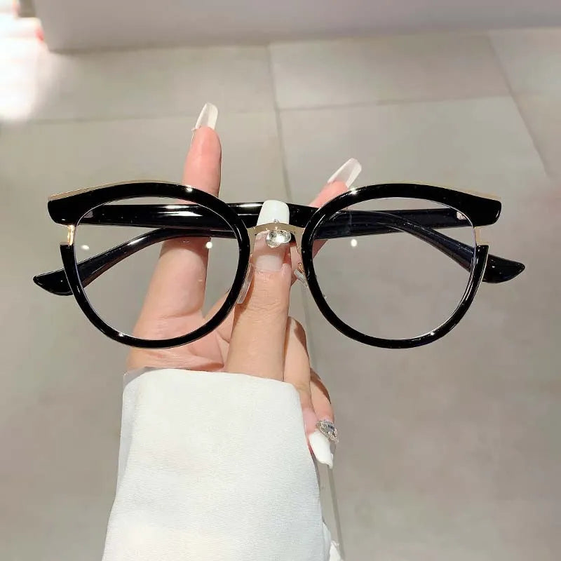 Vintage Anti Blue Light Cat Eye Glasses Women Luxury Brand Designer Trend Myopia Prescription Optical Eye Glasses Frame ShopOnlyDeal