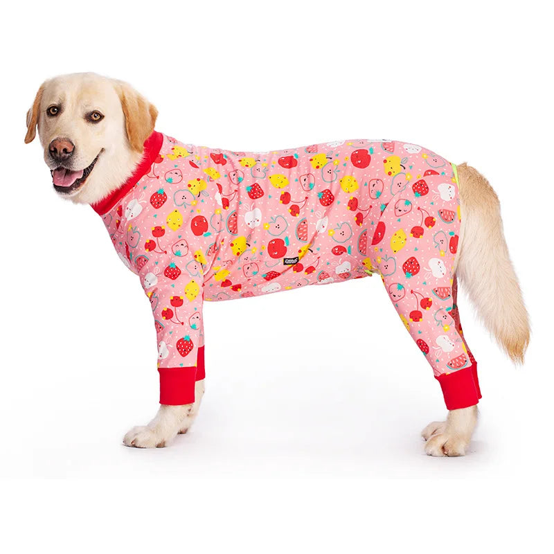 Dog Pajamas for Medium Large Dogs Soft Cozy Dog Clothes Jumpsuit Full Covered Belly Pet Recovery Suit for Girl Boy Dogs Cuttable ShopOnlyDeal