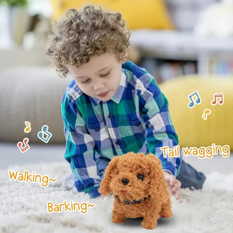 Baby Toy Dog That Walks Barks Tail Wagging Plush Interactive Electronic Pets Puppy Montessori Toys for Girls Boys Christmas Gift ShopOnlyDeal