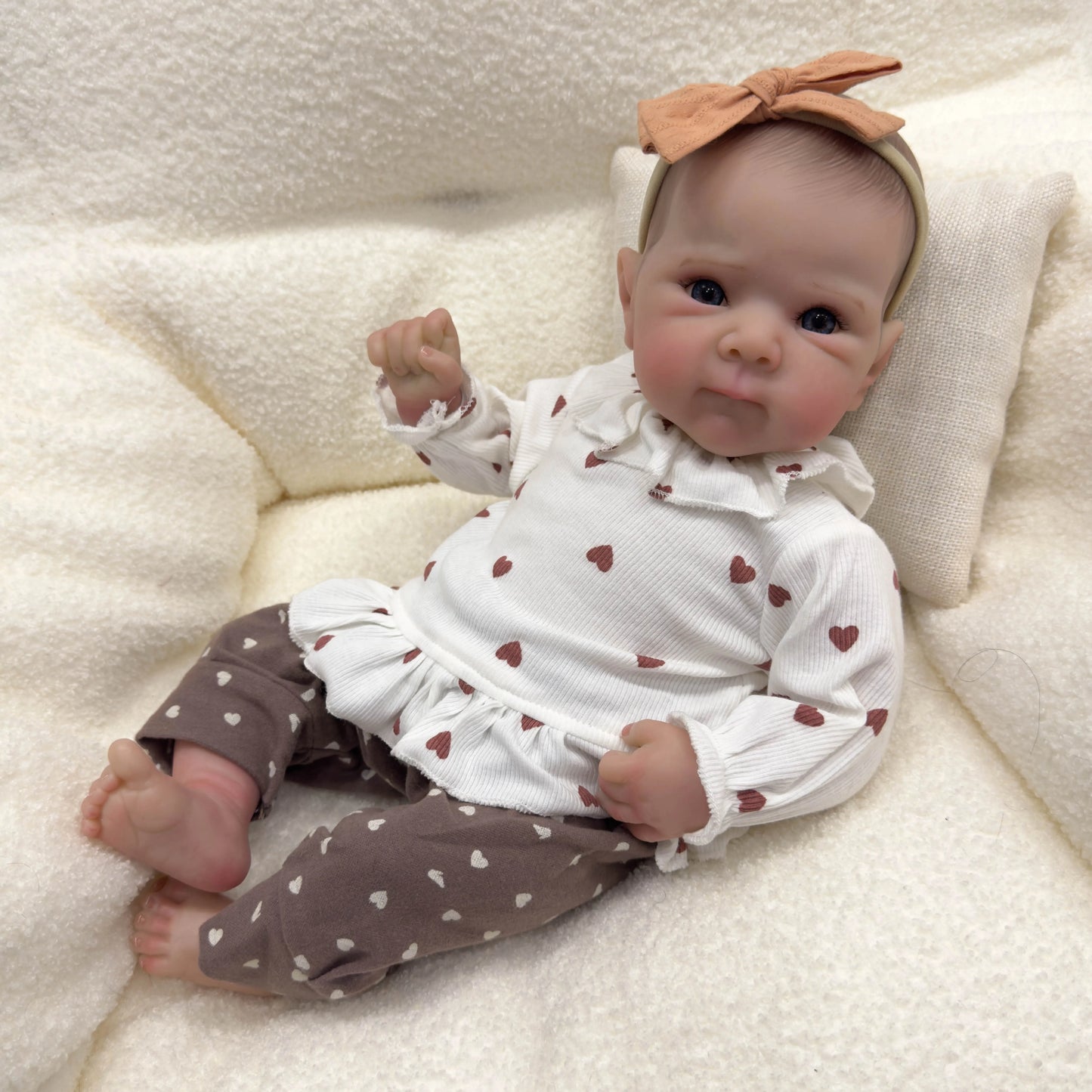 NPK 18inch Soft Body Reborn Baby Doll 100% handmade 3D Skin Bettie with Visbile Veins Collectible Art Doll Christmas Gift ShopOnlyDeal