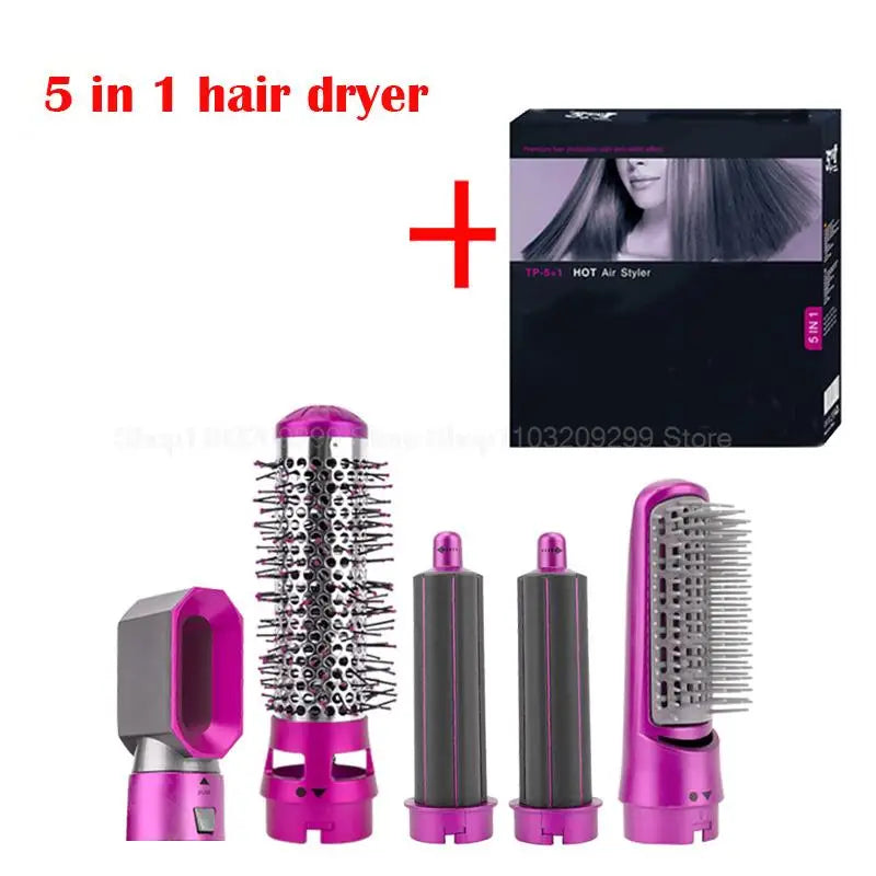 Hair Dryer 5 in 1 Hot Comb Multi Hair Styler With Curling Iron Hair Straightener With Hair Brush For Dyson Airwrap Hair Dryer ShopOnlyDeal