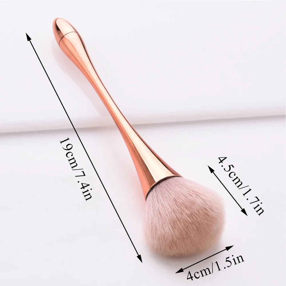 Nail Dust Clean Brush | Blusher Loose Powder Makeup Brush | Soft Nail Art Brush with Long Handle | Gel Polish Dust Cleaning Brushes ShopOnlyDeal