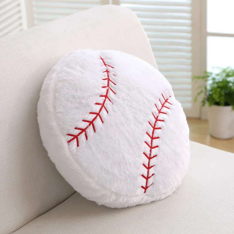 1Pcs Baseball Plush Pillow Soft Fluffy Stuffed Plush Toy Durable Cushion Room Decoration Party Favors for Boys and Girls ShopOnlyDeal