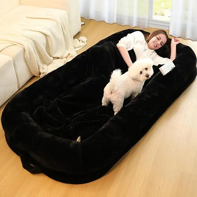 Human Dog Bed for Adults, 71" Long Human Size Dog Bed, Removable Cover, Washable, Waterproof, Orthopedic Design ShopOnlyDeal