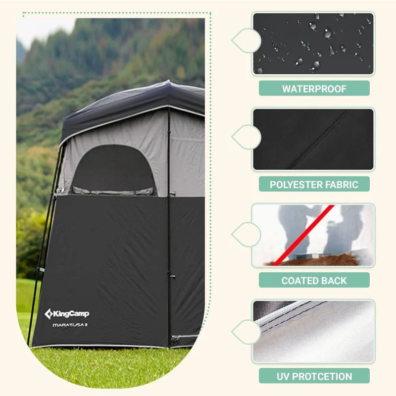 Portable Shower Tent for Camping | 5 Gallon Solar Shower Bag | Oversized Shower Privacy Tent Kit | Outdoor Changing Tent D ShopOnlyDeal