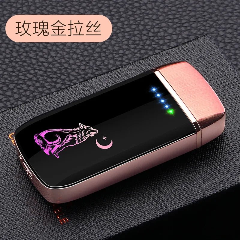 New Smart Induction Dual Arc Plasma Electric Lighter USB Lighter Innovative Side Slip Ignition Personalized Custom Lighter ShopOnlyDeal