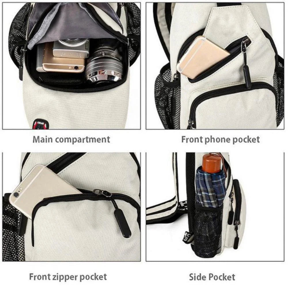 Men & Women Fashion Chest Bag | Shoulder Bag | Crossbody Bag | Oxford Cloth Sport Bag for Outdoor Activities ShopOnlyDeal