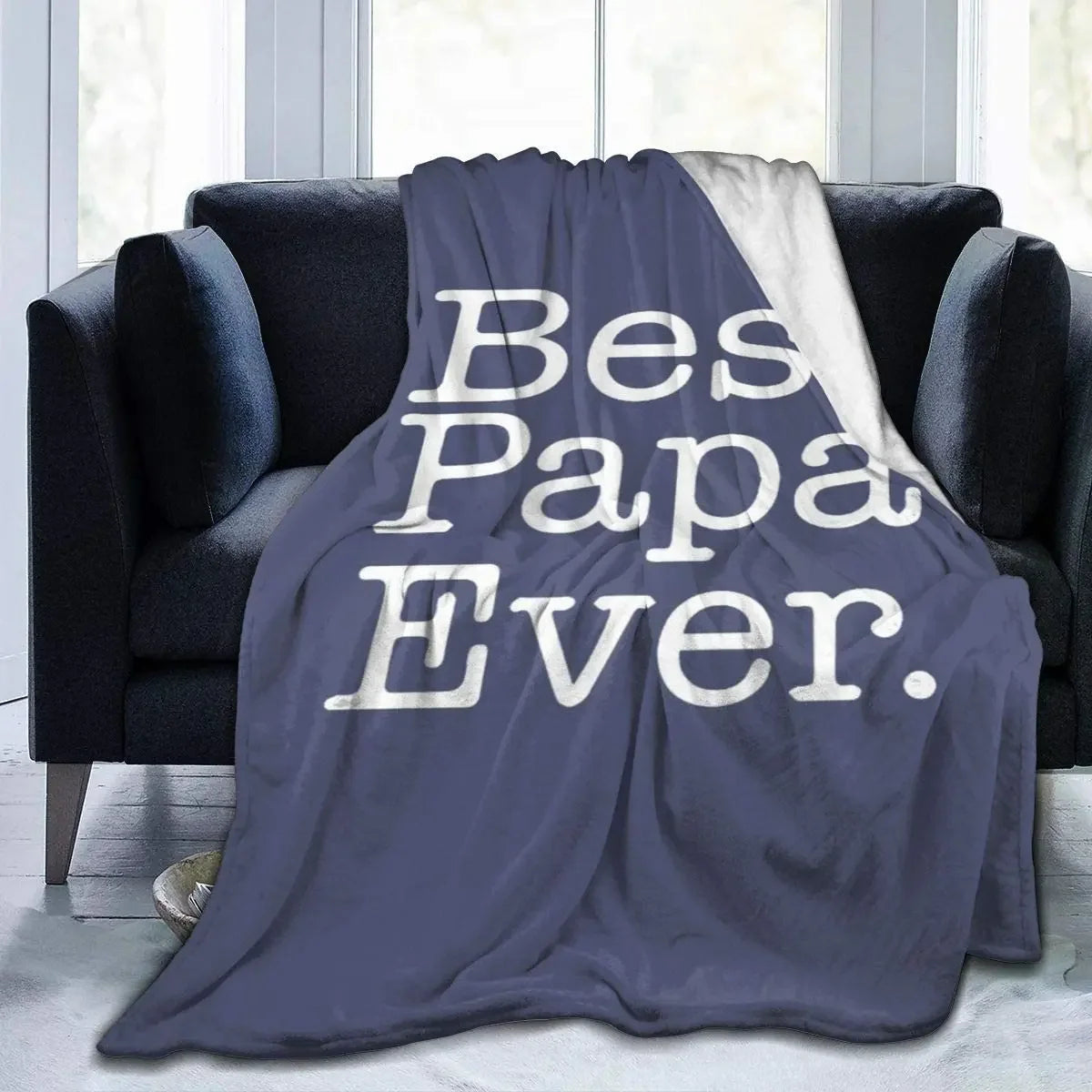 Dad Blanket | The Best Dad Throw Blanket | Soft and Warm Gift for Father, Daddy, Papa, Pappy, Grandpa | Perfect for Father’s Day, Birthday, Christmas ShopOnlyDeal