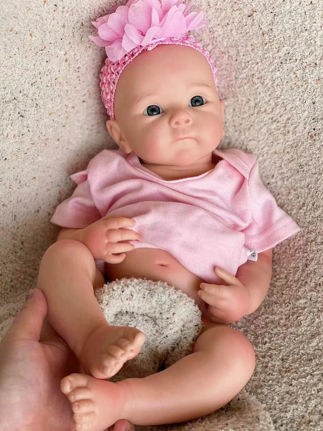 45CM Cute Girl Bettie Full Body Solid Silicone Reborn Doll Painted/Unpainted Handmade Reborn Baby Doll Reborn Corpo De Silicone ShopOnlyDeal