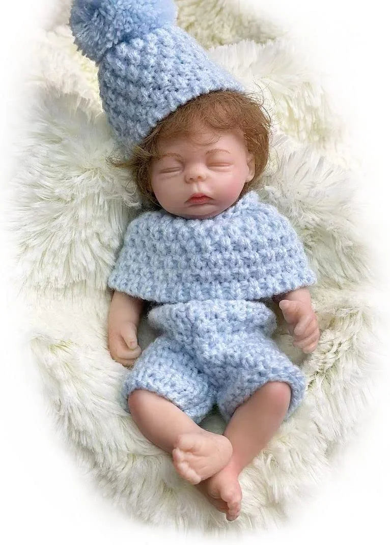 Lovely 6 Inch Palm Newborn Babies Full Body Silicone Boys Reborn Dolls Bebe Reborn Corpo De Silicone Inteiro ShopOnlyDeal