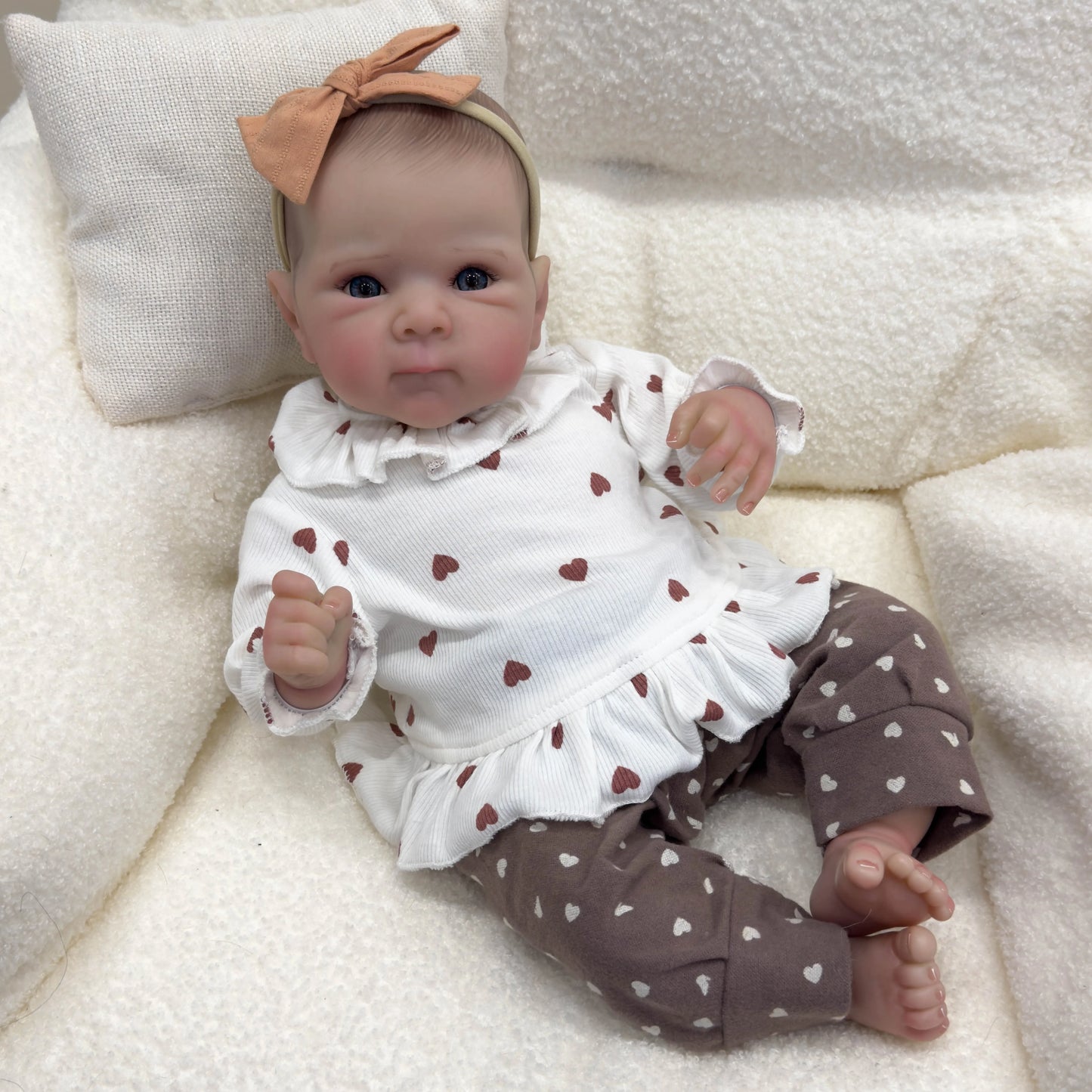 NPK 18inch Soft Body Reborn Baby Doll 100% handmade 3D Skin Bettie with Visbile Veins Collectible Art Doll Christmas Gift ShopOnlyDeal