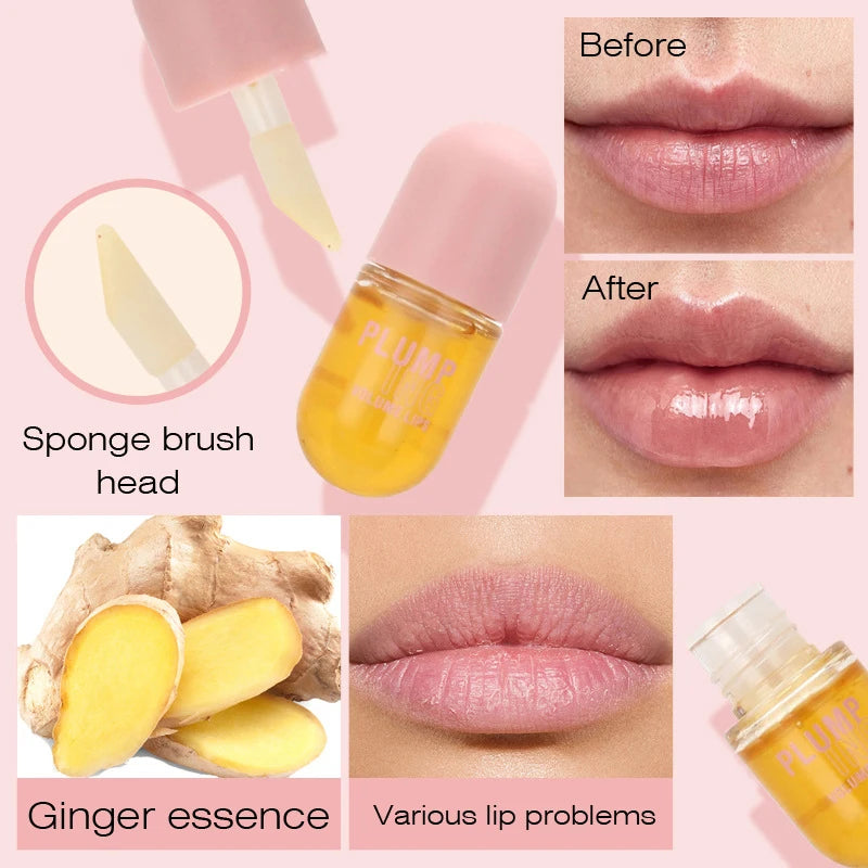 Long Lasting Lip Plumper Oil | Instant Lip Sleeping Mask | Lip Serum with Collagen | Volume Increasing Lip Oil Gloss | Sexy Cosmetic New ShopOnlyDeal