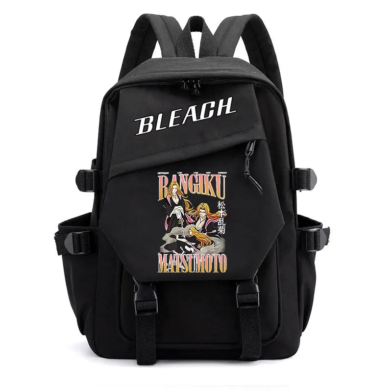 Anime Bleach Backpack | Kurosaki Ichigo Design Student School Shoulder Bag | Youth Outdoor Travel Backpack for Women and Kids ShopOnlyDeal